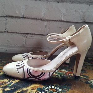 Women's Pink Patent Leather Slip On Pumps